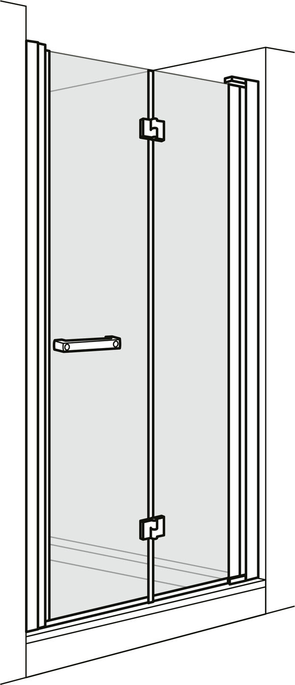 Porta girevole pieghevole Duscholux Optima 6, larghezza 70 cm, (67,5 - 70,5 cm), cerniere a destra image number 0