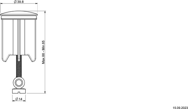 Ventilstopfen KWC Verchromt image number 1