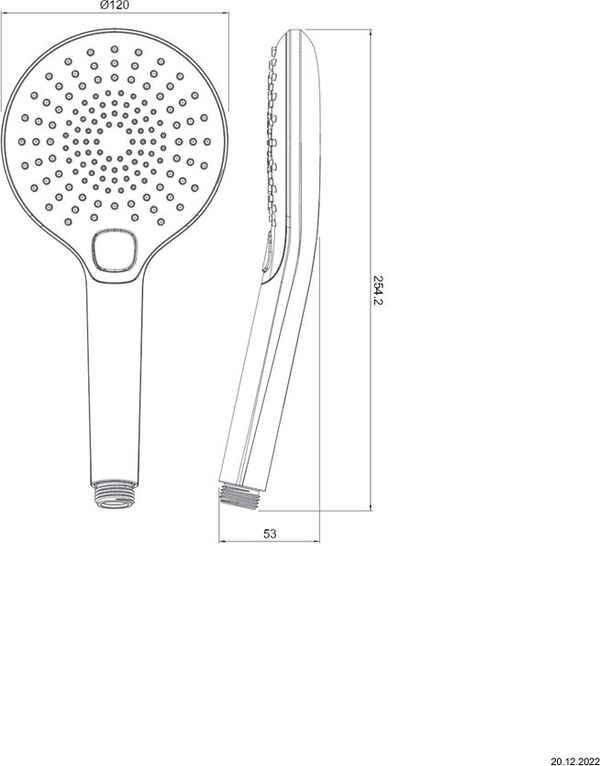 Handbrause Alterna saveline 3 Verchromt image number 2