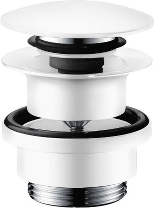 Ablaufventil Hansgrohe push-open 1&frac14;" Weiss matt