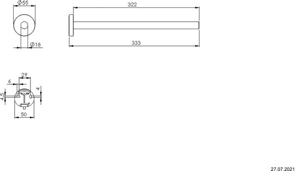 Handtuchhalter Alterna nonda Verchromt image number 1