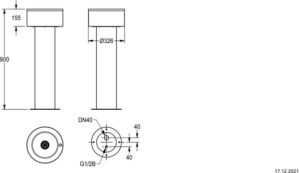 Standtrinkbrunnen KWC Anima image number 1