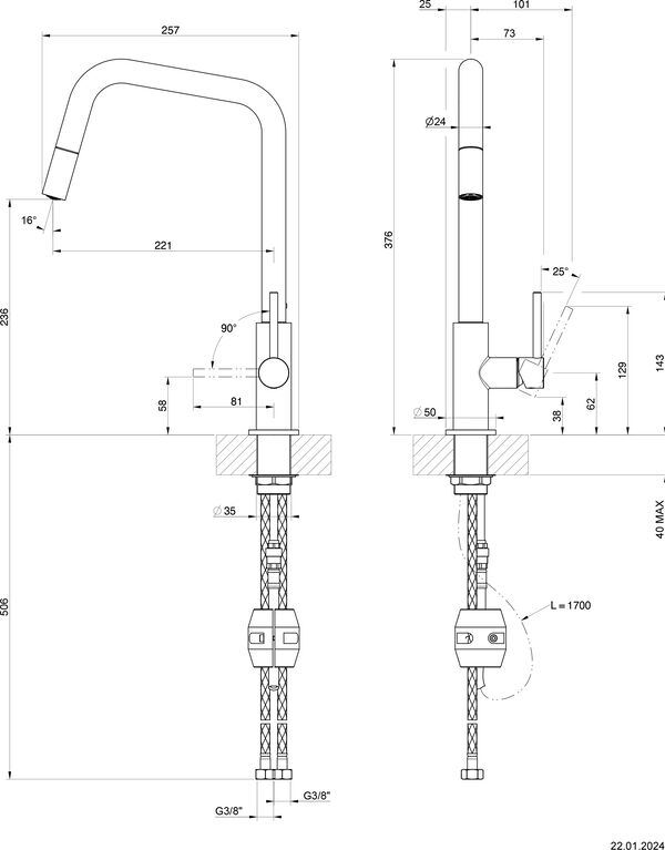 Sp&uuml;ltischmischer Alterna amaris Finox image number 1