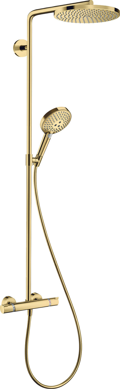 Showerpipe Hansgrohe Raindance S 240 Powder Rain Eco Smart+ Polished gold optic