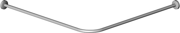Duschenvorhangstange Bodenschatz, L-f&ouml;rmig Verchromt image number 0