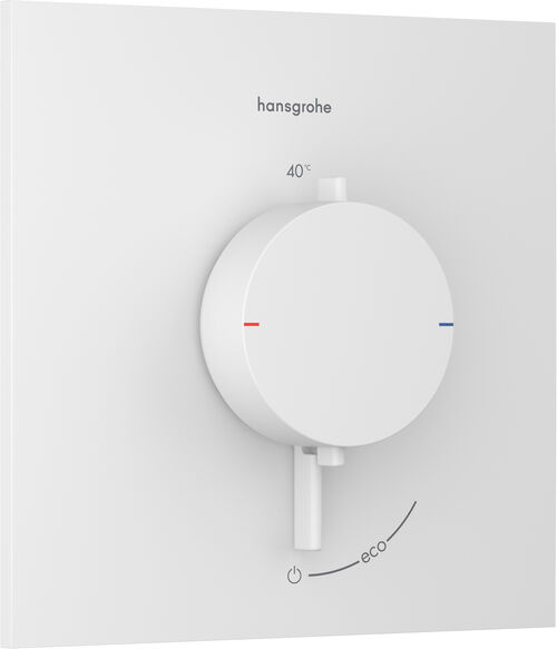 Duschsystem Hansgrohe Ecostat Comfort E Weiss matt