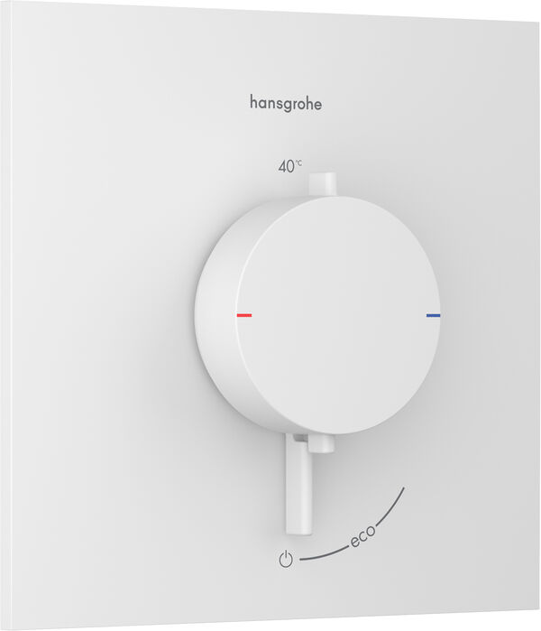 Syst&egrave;me de douche Hansgrohe Ecostat Comfort E Blanc mat image number 0