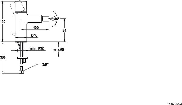 Bidetmischer KWC Ora Verchromt image number 1