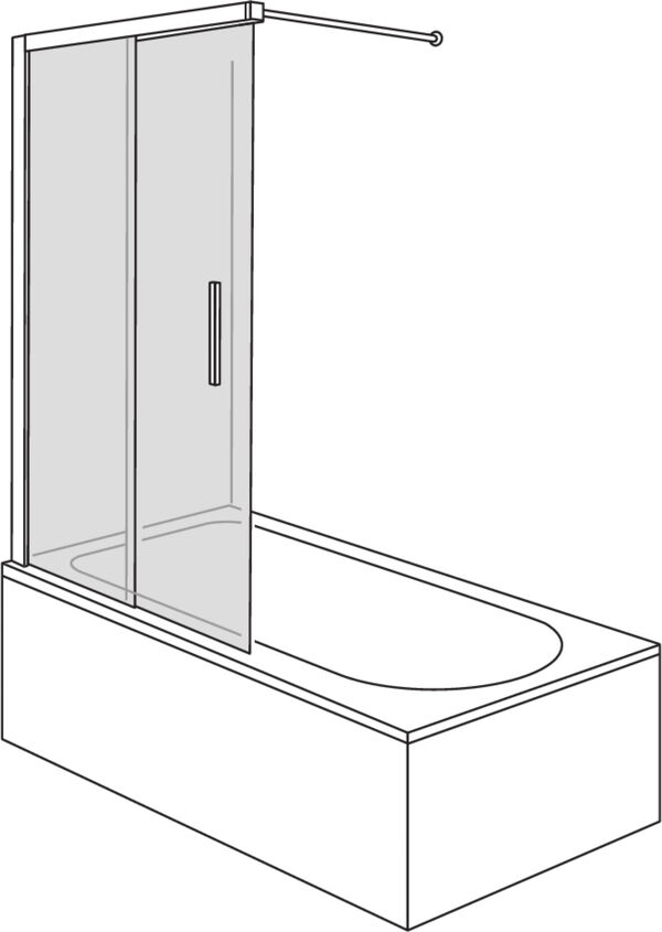 Gleitt&uuml;re Alterna liva Silbereloxiert Echtglas klar image number 0
