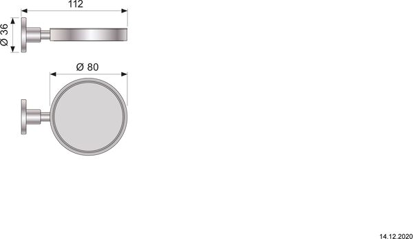 Aschenbecher Vola, T7 Verchromt image number 1