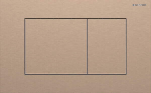 Bet&auml;tigungsplatte Geberit Sigma40 square Rotgold Easy-to-clean-beschichtet image number 0