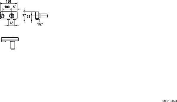 Einbauk&ouml;rper KWC &frac12;" image number 1