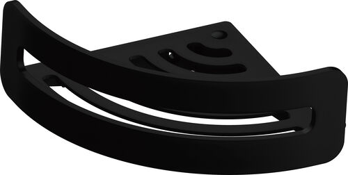 Porte-savon &agrave; barrettes Alterna sabo mod&egrave;le d'angle Noir mat