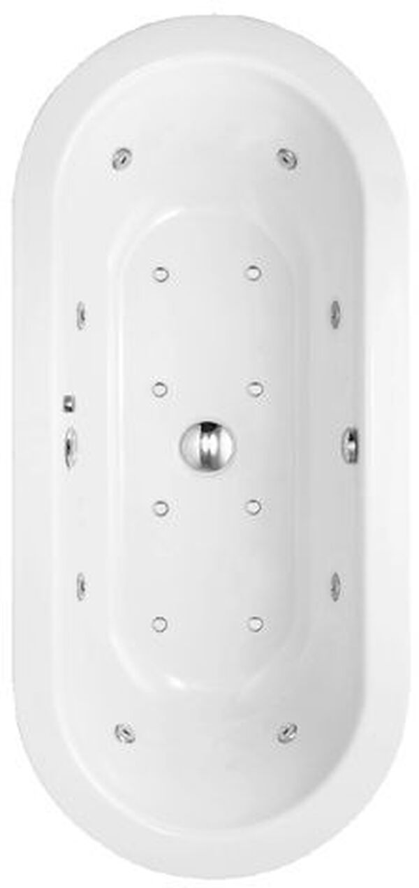 Whirlwanne Schmidlin Starlet Jet+Spa-System Weiss Cleaneffekt D&uuml;sen und Garnituren verchromt image number 0