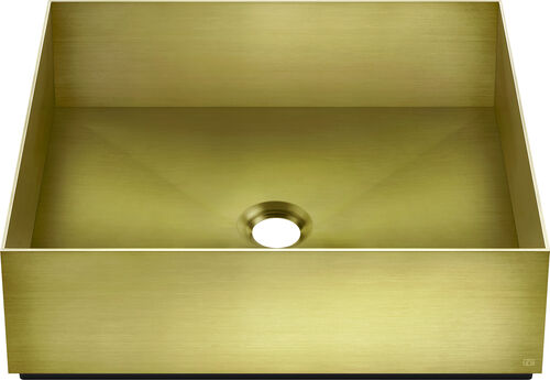 Auflegewaschtisch Gessi 316 40 x 40 cm Brushed brass