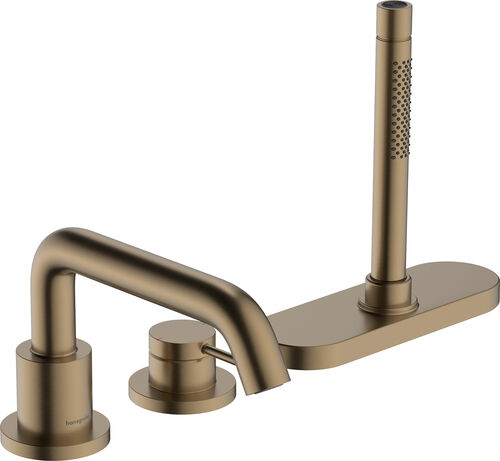Wannenf&uuml;llkombination Hansgrohe Tecturis S, 3-Loch Brushed bronze