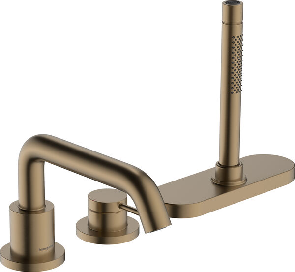 Wannenf&uuml;llkombination Hansgrohe Tecturis S, 3-Loch Brushed bronze image number 0