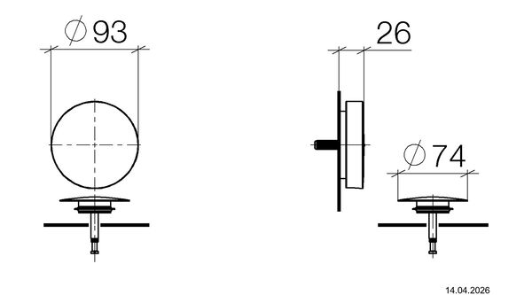 Ab- und &Uuml;berlaufset Dornbracht Bronze geb&uuml;rstet image number 1