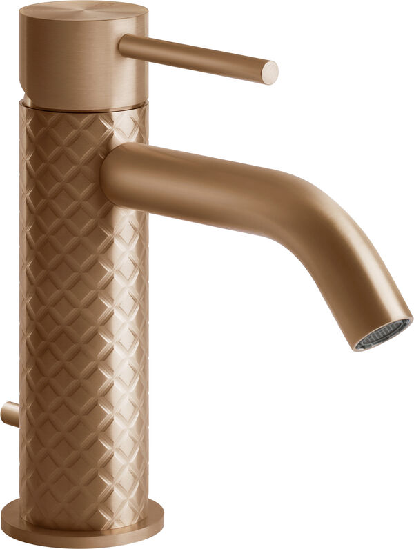 M&eacute;langeur monobloc Gessi 316 Warm bronze brushed PVD Intreccio image number 0