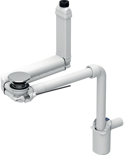 Ab- und Ueberlaufsystem Geberit Clou Verchromt