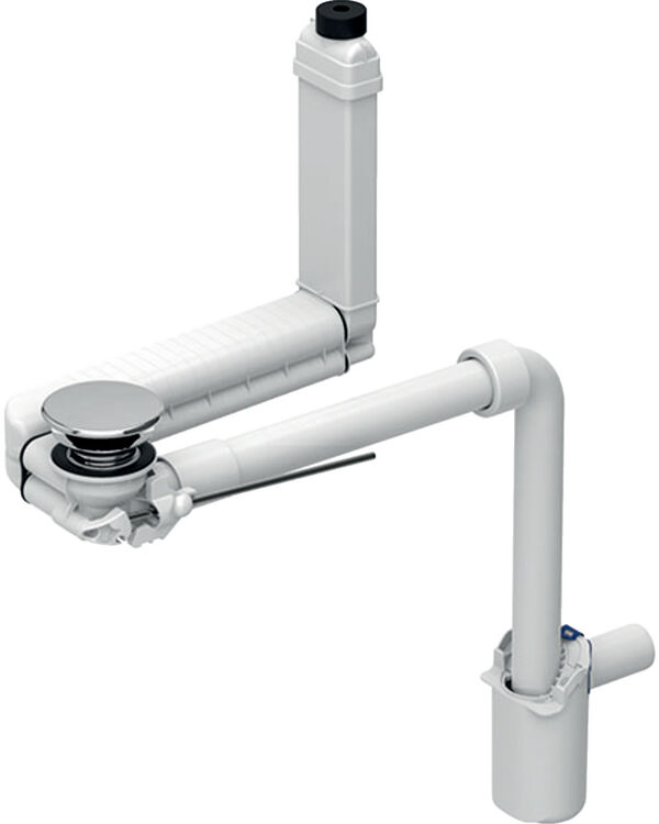 Ab- und Ueberlaufsystem Geberit Clou Verchromt image number 0