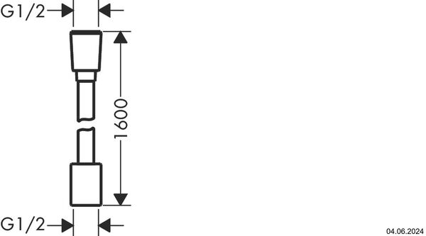 Brauseschlauch Hansgrohe Designflex Planet Edition Sand strukturiert image number 1