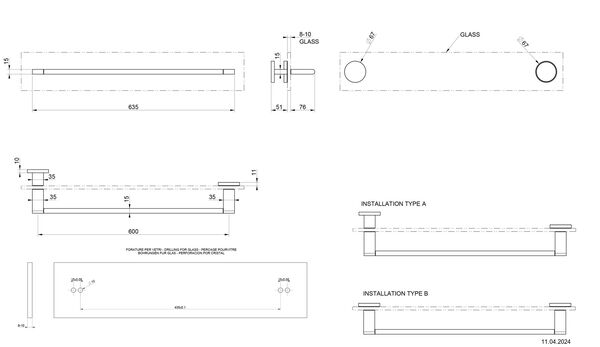 Griff- und Handtuchhalter Gessi Habito Black metal image number 1