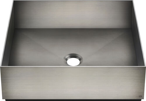 Auflegewaschtisch Gessi 316 40 x 40 cm Steel brushed
