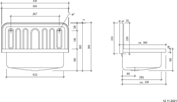 Ausgussbecken Laufen Classics Weiss image number 1