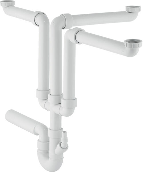 Sp&uuml;ltischsifongarnitur 3-teilig Grau