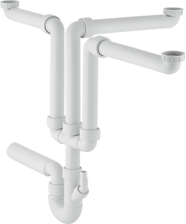 Sp&uuml;ltischsifongarnitur 3-teilig Grau image number 0