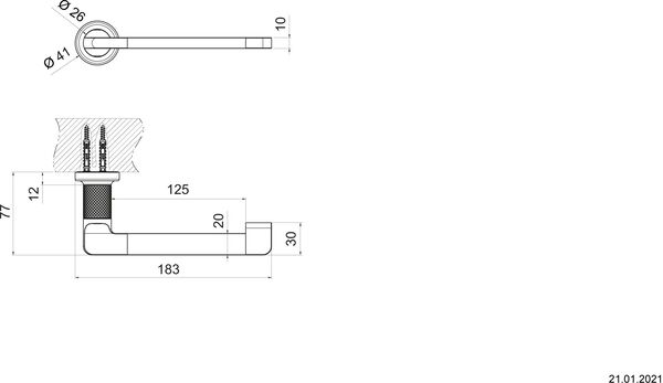Papierhalter Gessi Inciso Aged bronze image number 1
