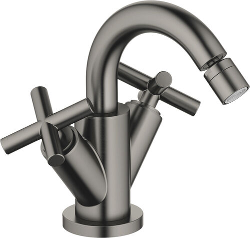 Bidetbatterie Dornbracht Tara. Dark platinum matt