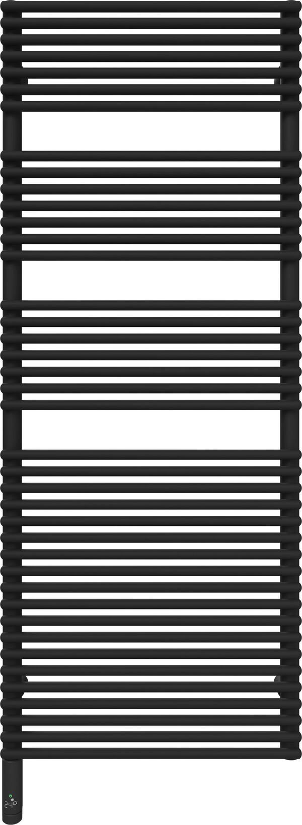 Badheizk&ouml;rper Alterna pali Schwarz matt Heizpatrone links image number 0