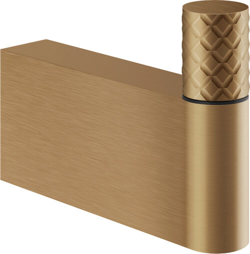 Bademantelhaken Gessi Habito Warm bronze brushed PVD Intreccio