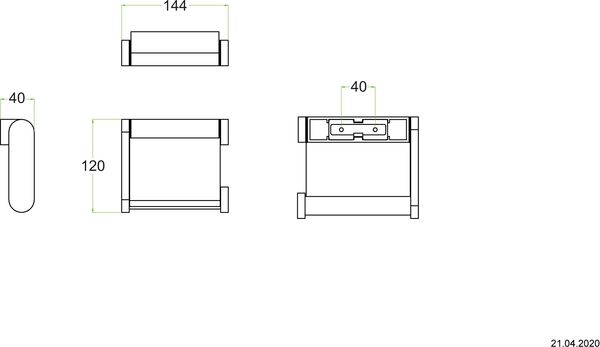 Papierhalter Alterna one Verchromt image number 1