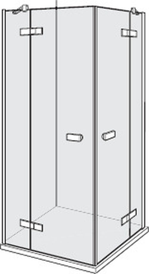 Cabina diagonale Alterna lin.5 Finox Vetro trasparente CareTec Pro
