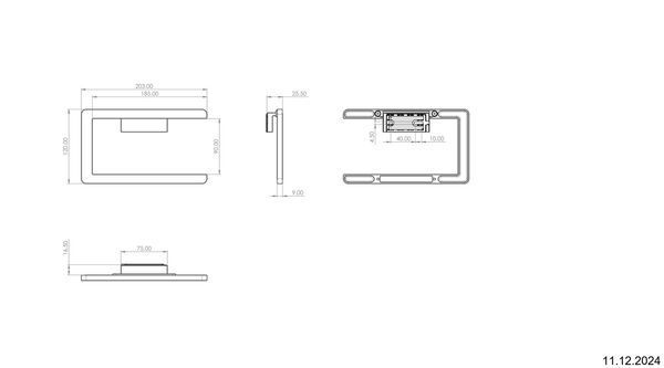 Handtuchring Alterna direta Schwarz matt image number 2