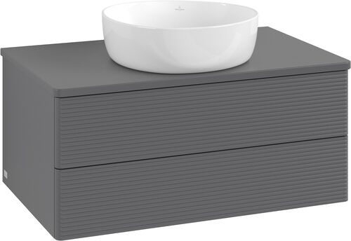 Waschtischm&ouml;bel Villeroy & Boch Antao Anthrazit matt