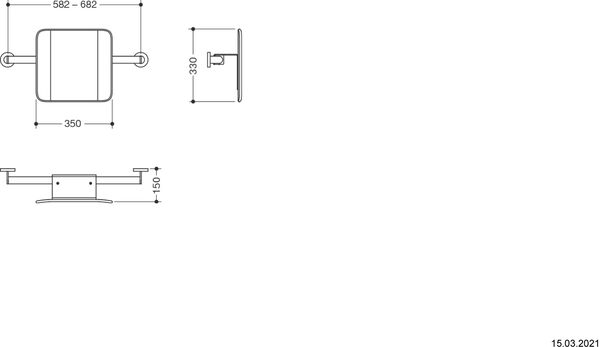 R&uuml;ckenst&uuml;tze Hewi 900 Weiss matt image number 1