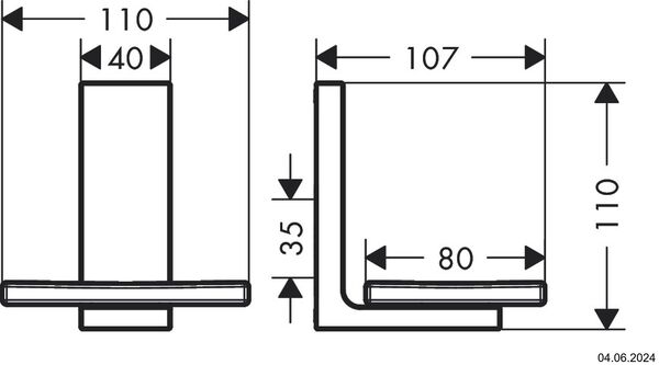 Seifenschale Axor Universal Rectangular Brushed bronze image number 1