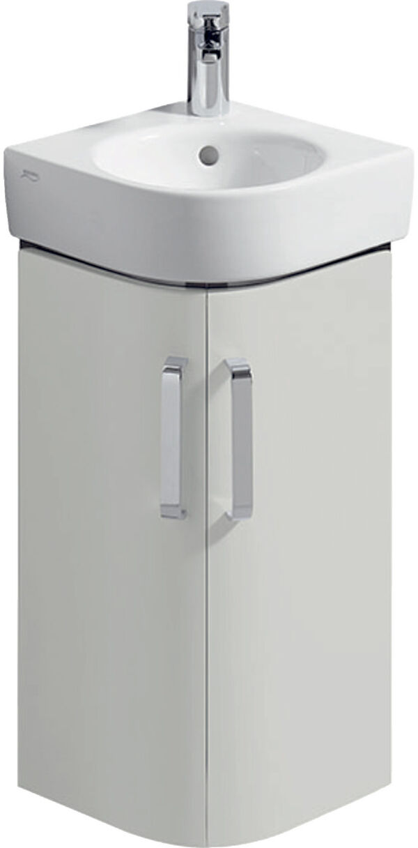 Eck-Waschtischm&ouml;bel Geberit Renova Compact Hellgrau image number 0