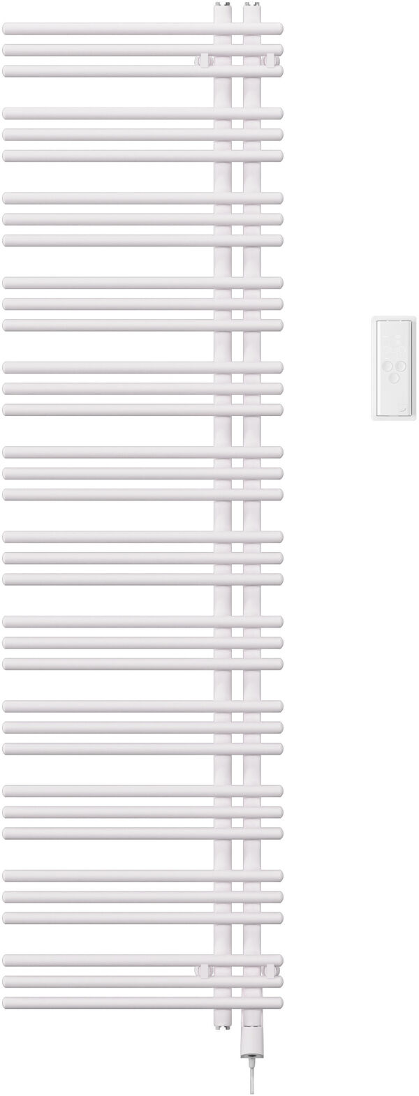 Badheizk&ouml;rper Zehnder Yucca Asym IHD Weiss matt Heizpatrone rechts image number 0
