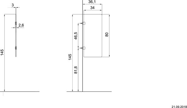 Trennwand Schmidlin Ecopur Weiss image number 1