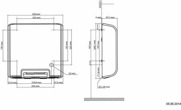 H&auml;ndetrockner Bobrick Trimline Weiss image number 1