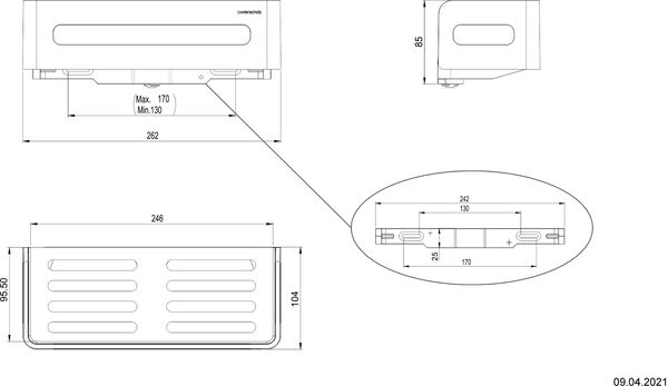 Drahtseifenhalter Bodenschatz Adesio Verchromt image number 1