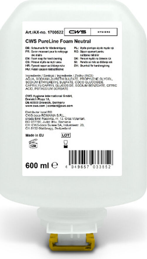 Handseife CWS PureLine Foam Neutral, 600 ml