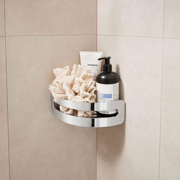 Porte-savon &agrave; barrettes Alterna sabo mod&egrave;le d'angle Chrom&eacute; image number 1