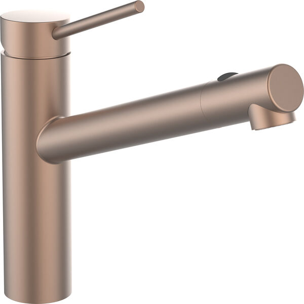 Sp&uuml;ltischmischer Laufen Twinplus Edelstahl geb&uuml;rstet PVD rosegold image number 0