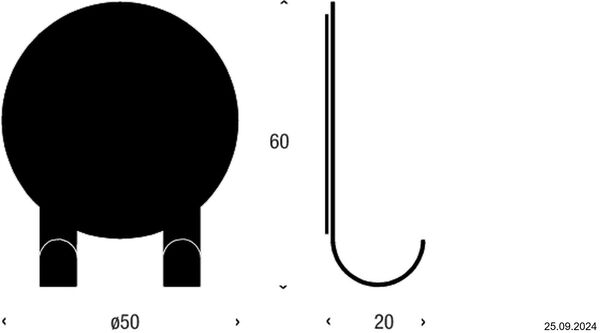 Handtuchhaken Frost Nova 2 Weiss matt image number 1